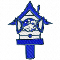 Bird Houses Embroidery Design 5 Bird Houses Embroidery Design 5